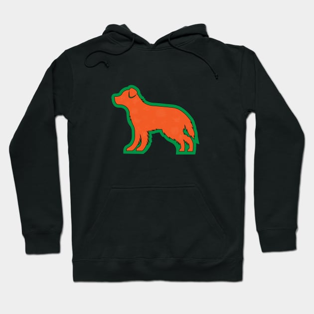 Retriever With Leafs Hoodie by PureJoyCraft